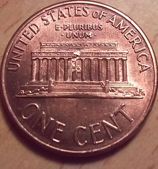 1989-Cent-Defective-Planchet/Lamination-Error